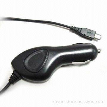In-car Charger with 4.6 to 13.8V DC Output Voltage, CE, E-mark and RoHS Certified